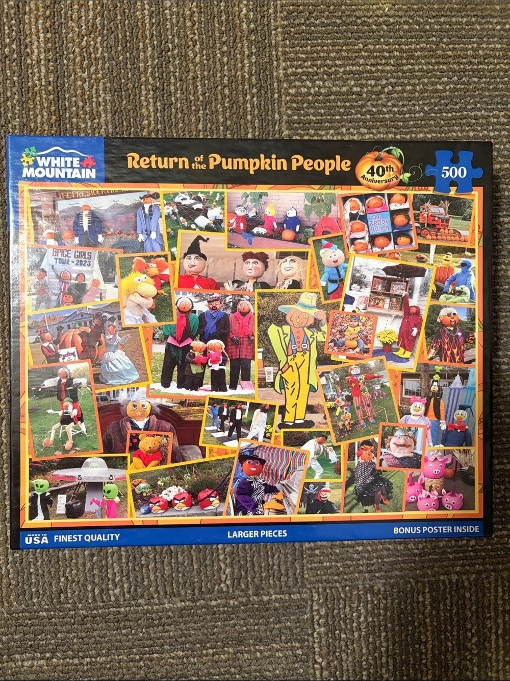White Mountain 🧩 Return of the Pumpkin People 500-Piece Jigsaw Puzzle